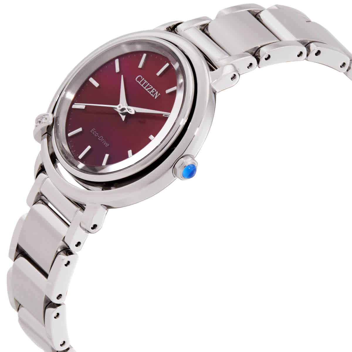 Citizen L Arcly Eco-Drive Red Dial Ladies Watch EM1091-67X