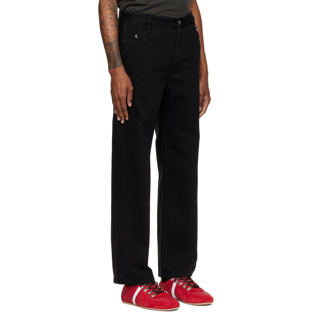 WOOYOUNGMI Black Straight Jeans