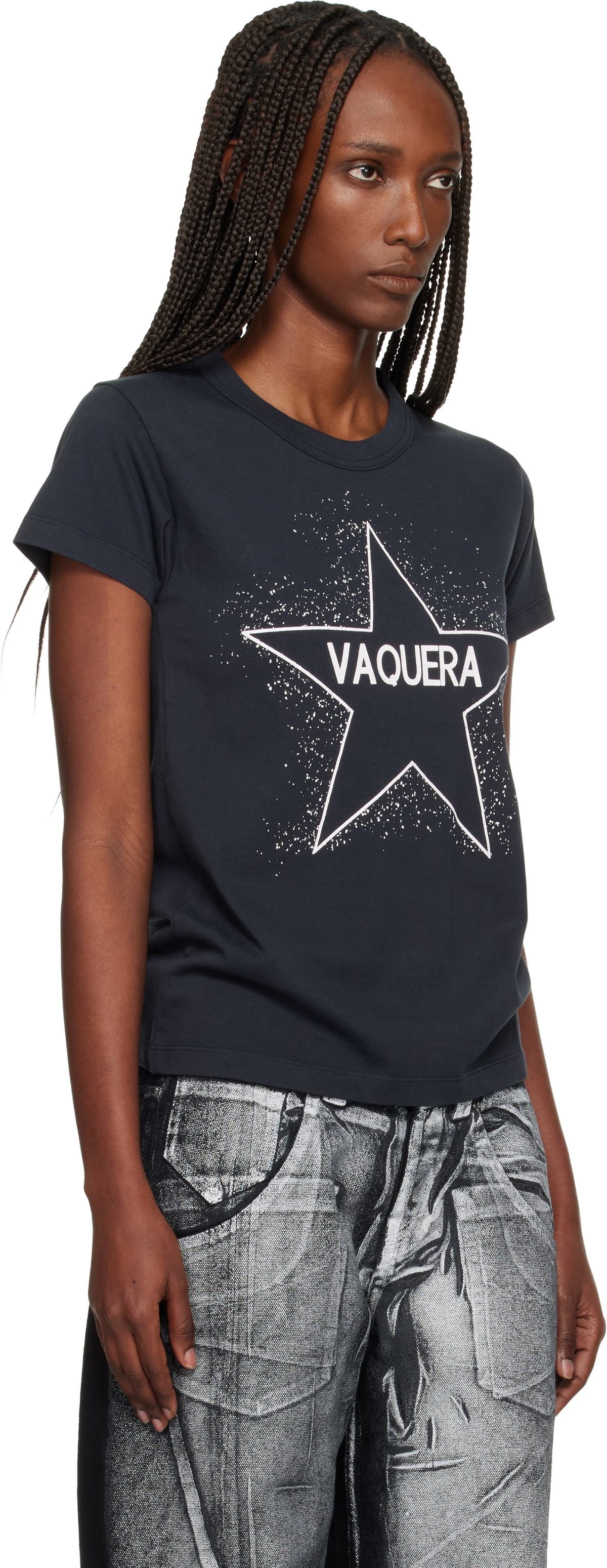 VAQUERA Black 'Vaquera' Star T-shirt