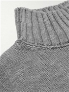 JW Anderson - Two-Tone Knitted Turtleneck Sweater - Gray