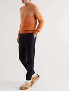 TOM FORD - Dip-Dyed Cashmere, Mohair and Silk-Blend Mock-Neck Sweater - Orange