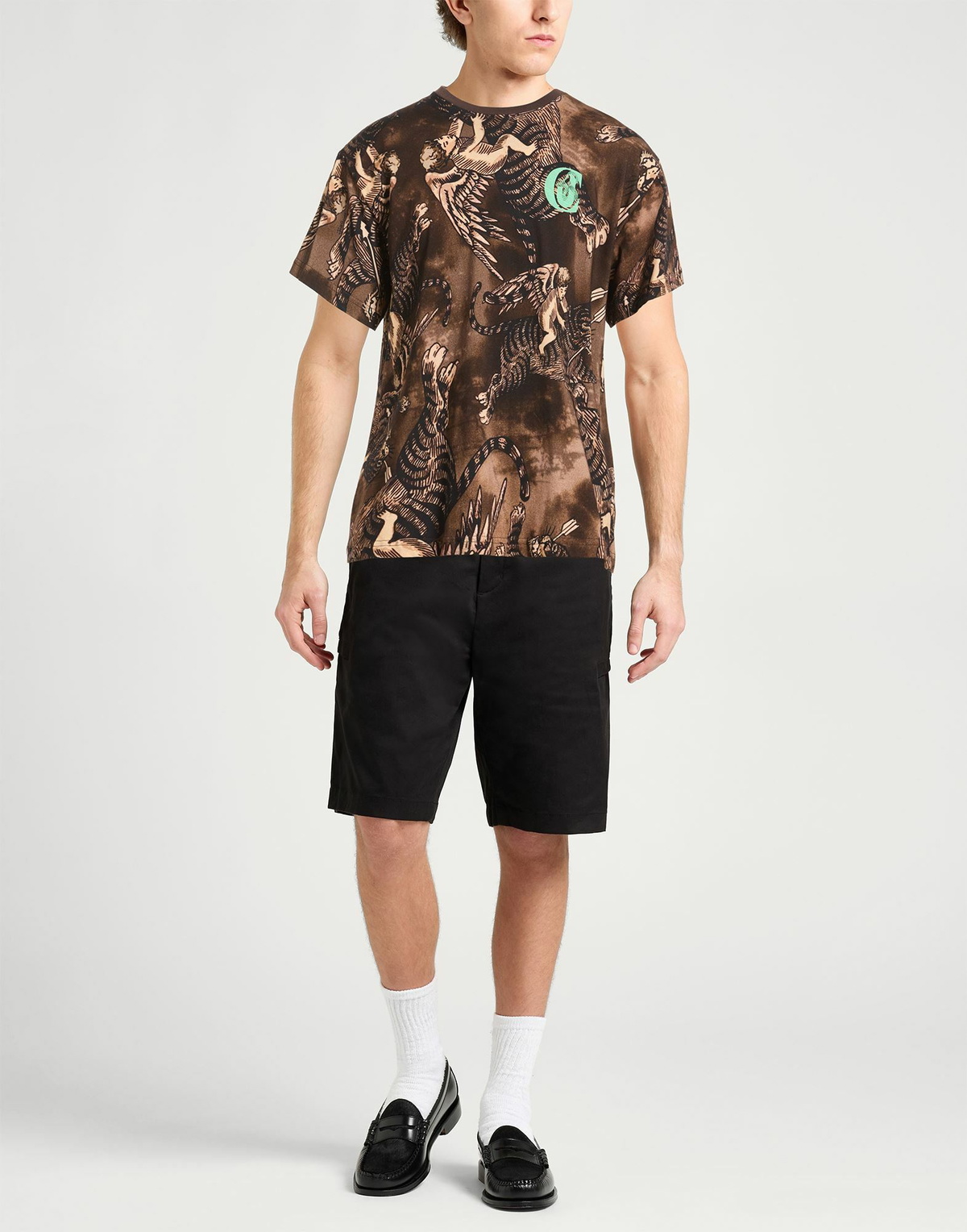 Just Cavalli Mens T-shirt in Brown