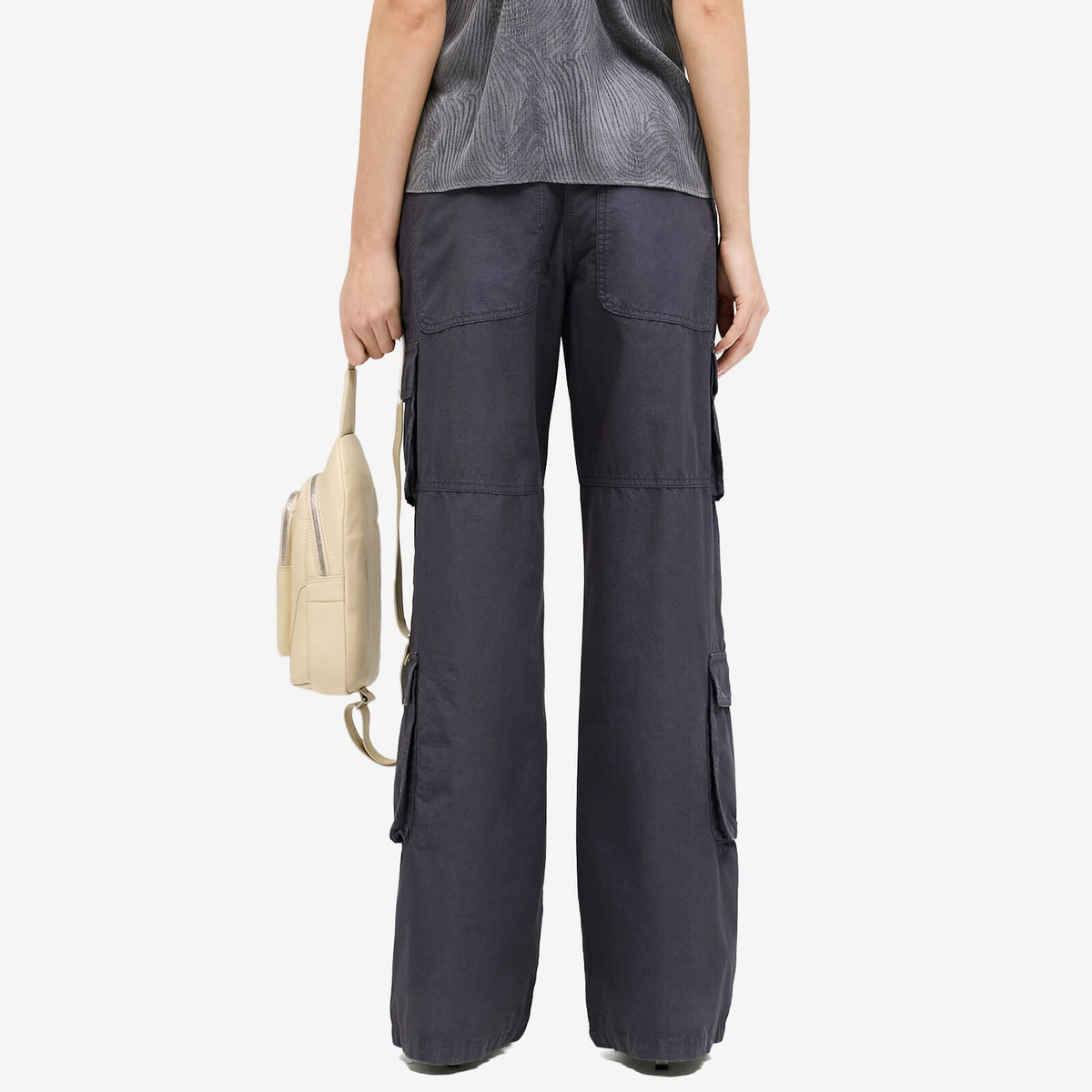 Represent Women's Fender Cargo Trousers in Steel Blue