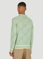 GG Perforated Sweater in Green