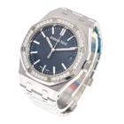 Audemars Piguet Royal Oak Automatic Diamond Blue Dial Unisex Watch 15551ST.ZZ.1356ST.05