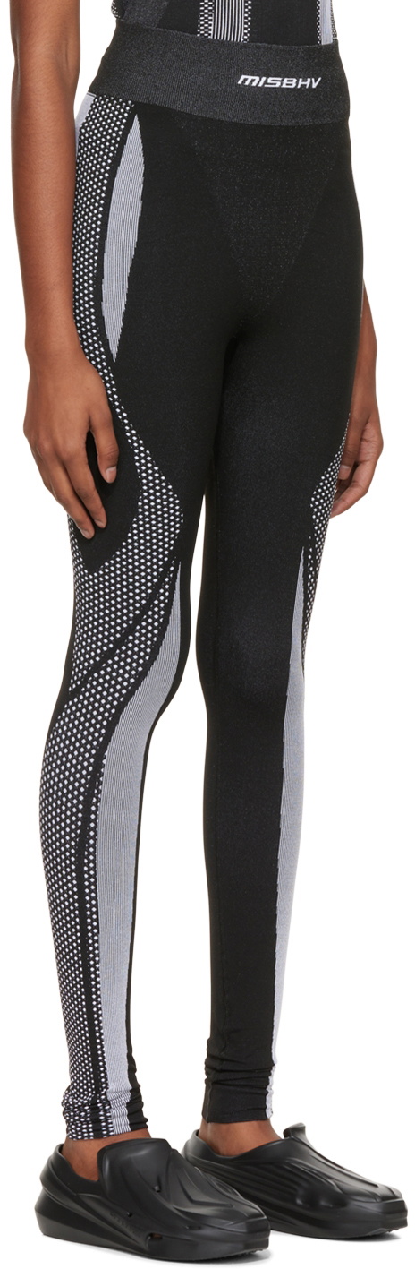 MISBHV Black Jacquard Leggings MISBHV