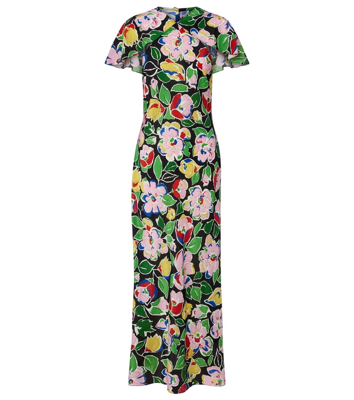 Photo: Rixo Jeannie floral silk maxi dress