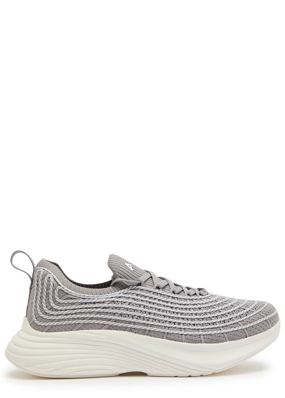 Photo: Athletic Propulsion Labs Techloom Zipline Embroidered Knit Sneakers Grey