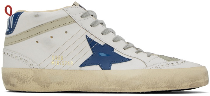 Photo: Golden Goose White Mid Star Sneakers