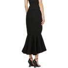 Edit Black Split Peplum Skirt