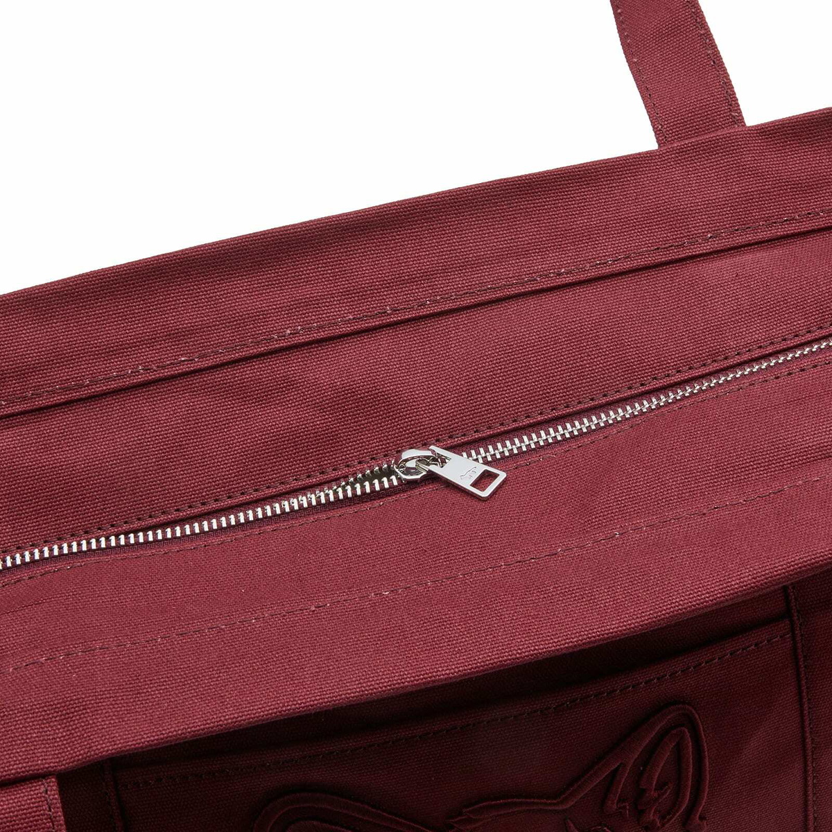 Magu　豆8個 Maison Kitsuné Women's Fox Head Large Tote Bag in Redstar