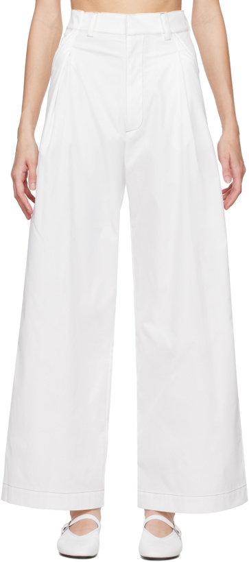 Photo: Kika Vargas White Olympe Trousers