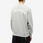 ICECREAM Men's Chenille Crew Sweat in Heather Grey