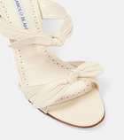 Manolo Blahnik Lollo 70 bow-detail leather sandals