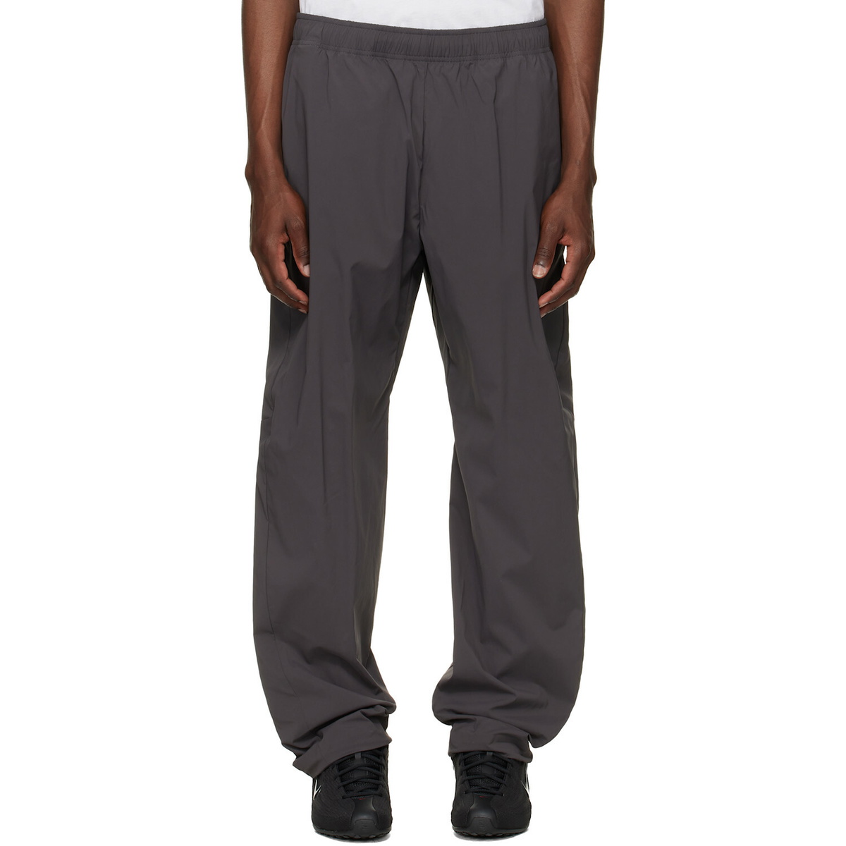 Stone Island Gray 3100025 Recycled Stretch Nylon Tela_S.I. Stellina Trousers