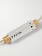 Le Gramme - 9G Brushed Sterling Silver and 18-Karat Gold Cable Bracelet - Silver