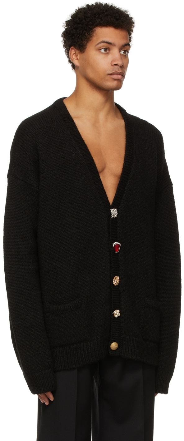 VETEMENTS Black Antique Button Cardigan Vetements