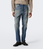 Versace Distressed straight jeans