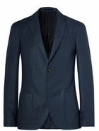 Mr P. - Slim-Fit Unstructured Linen Suit Jacket - Blue