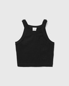 Closed Cropped Racer Top Black - Womens - Tops & Tanks