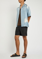 Dolce & Gabbana Logo-embroidered Shell Swim Shorts Black