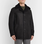 Kingsman - Shearling Aviator Jacket - Black