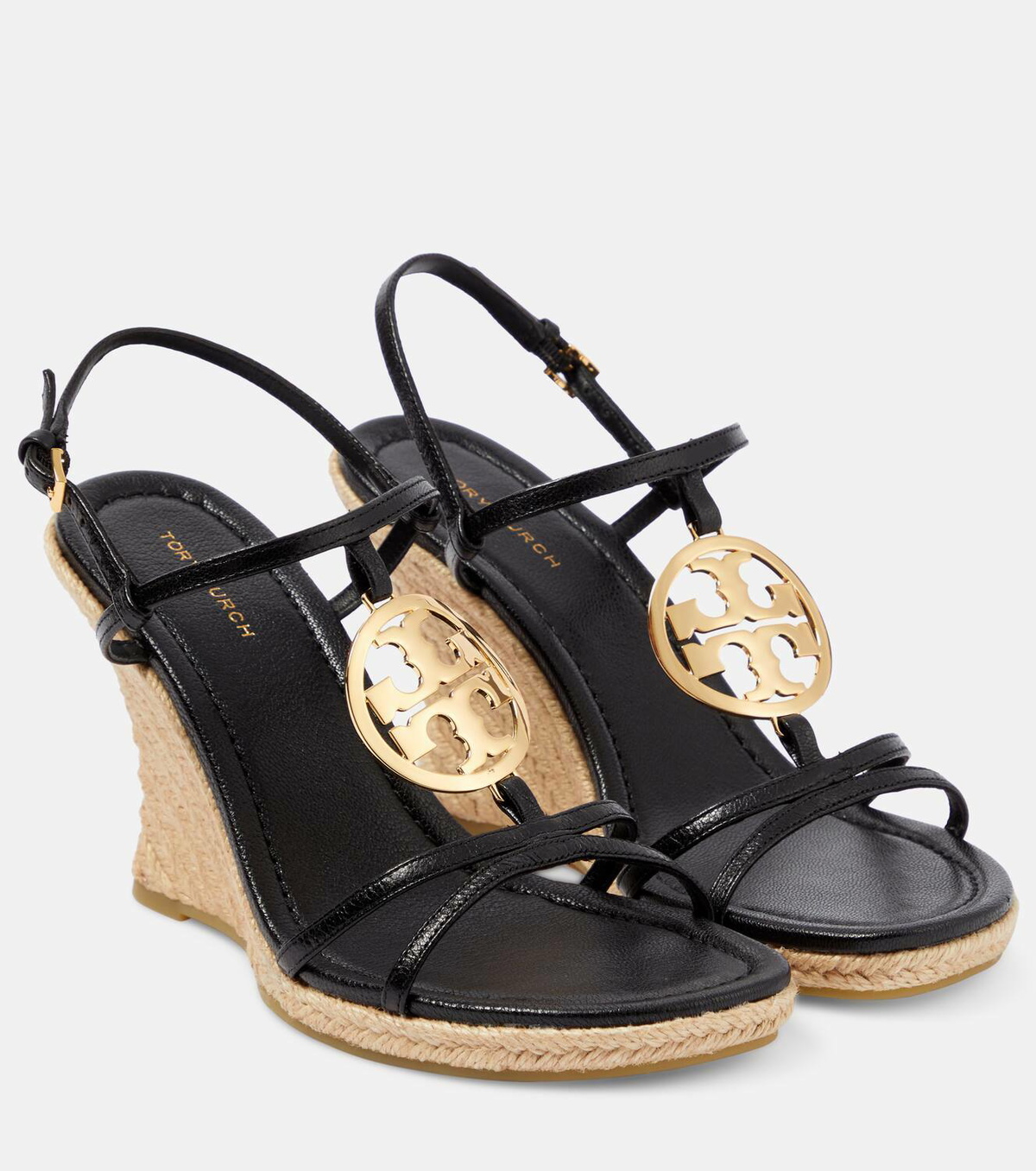 Tory Burch Capri Miller leather espadrille wedge Tory Burch