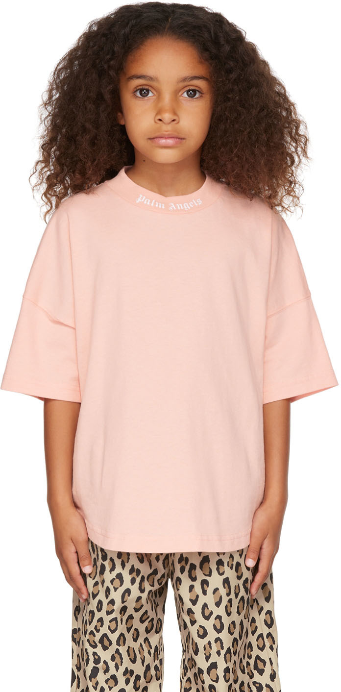 Palm Angels Kids Pink Classic T-Shirt Palm Angels