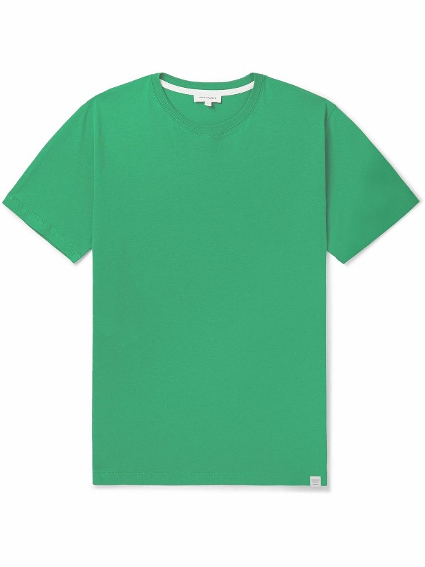 Photo: Norse Projects - Niels Organic Cotton-Jersey T-Shirt - Green