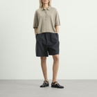 STEL Women's knit polo top in Cashew