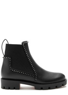 Christian Louboutin Out Lina Spike Leather Ankle Boots Black