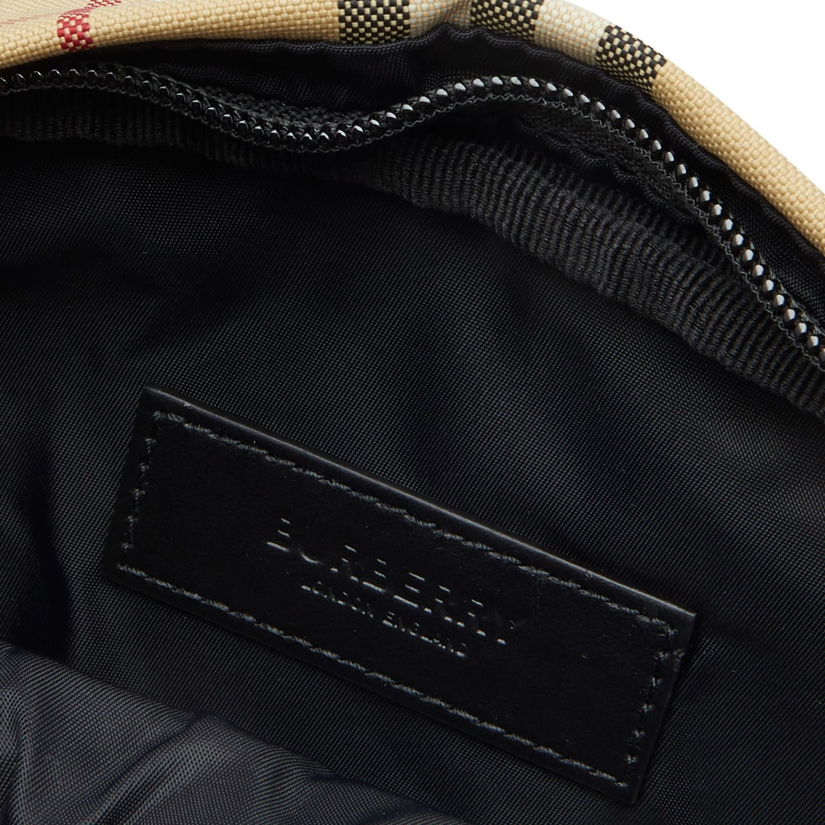 Burberry Men's Freddie Check Cross Body Bag in Archive Beige