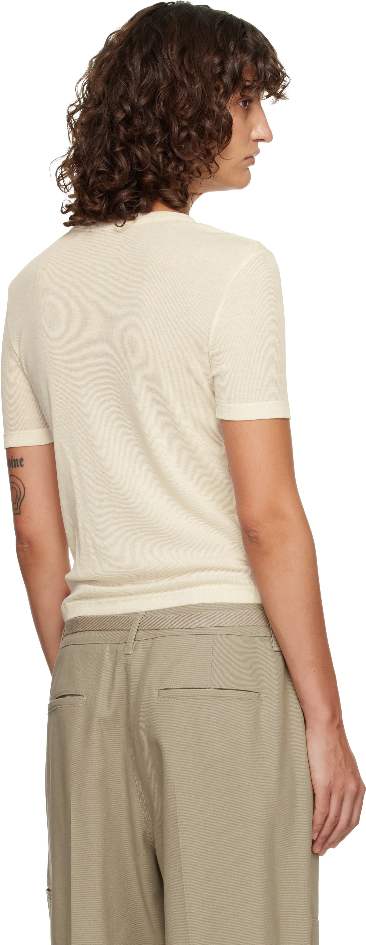 LE17SEPTEMBRE Off-White Classic Cotton T-shirt