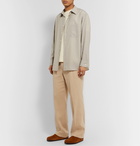 Auralee - Puppytooth Wool Shirt - Neutrals