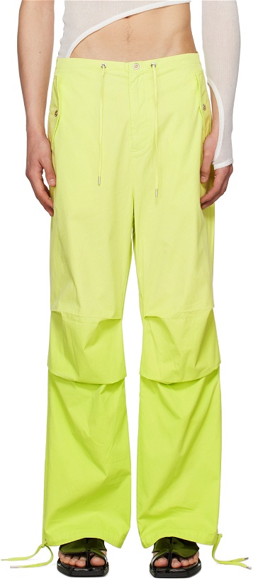 Photo: Dion Lee Yellow Sunfade Trousers