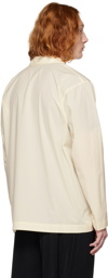 Homme Plissé Issey Miyake Off-White Button Shirt