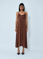 Prada Crepe Satin Midi Dress