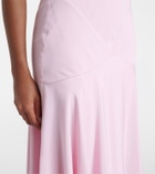 Rodarte Silk crêpe midi skirt