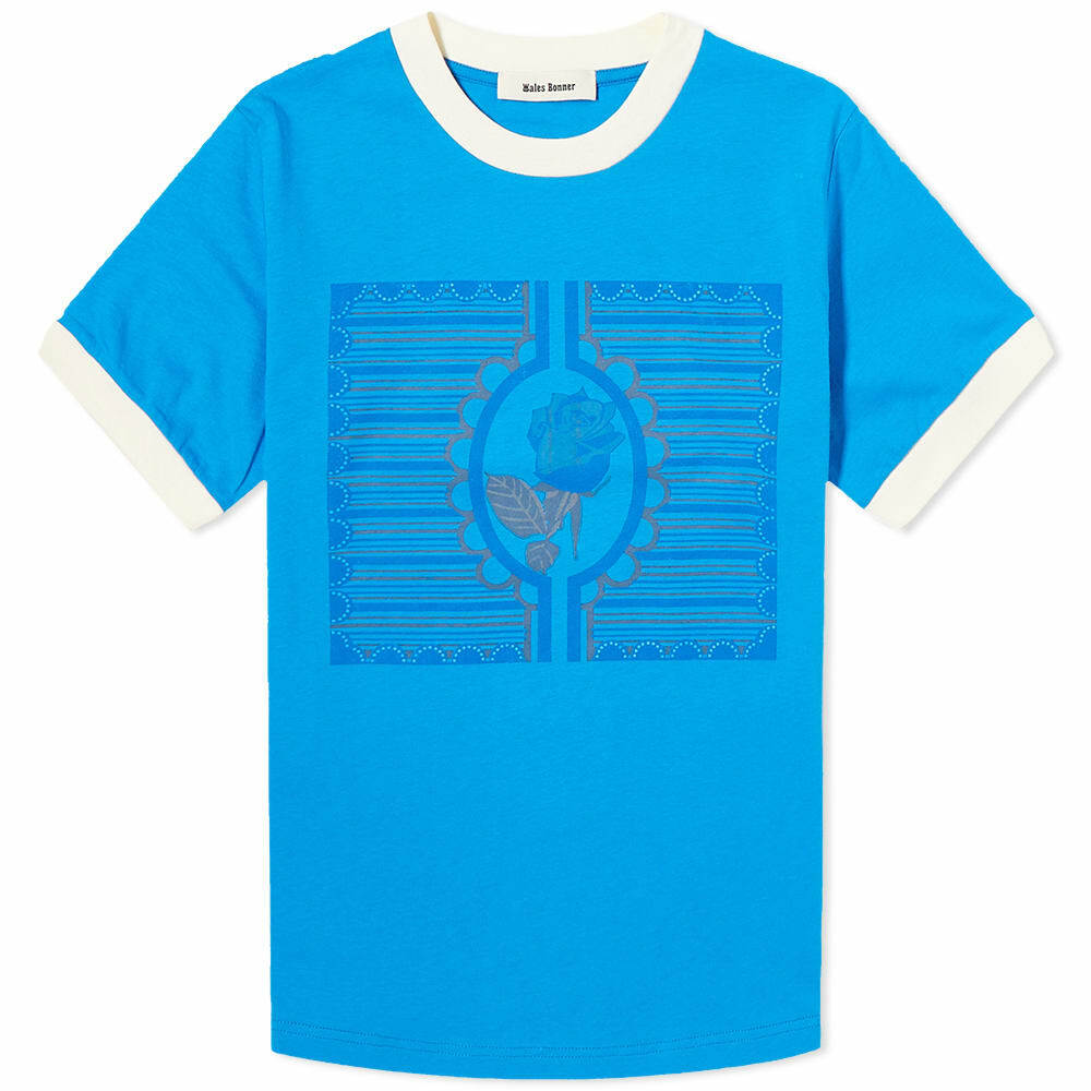 Wales Bonner Women's Essence T-Shirt in Blue Wales Bonner