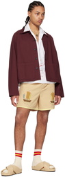 Bode Burgundy Car Jacket