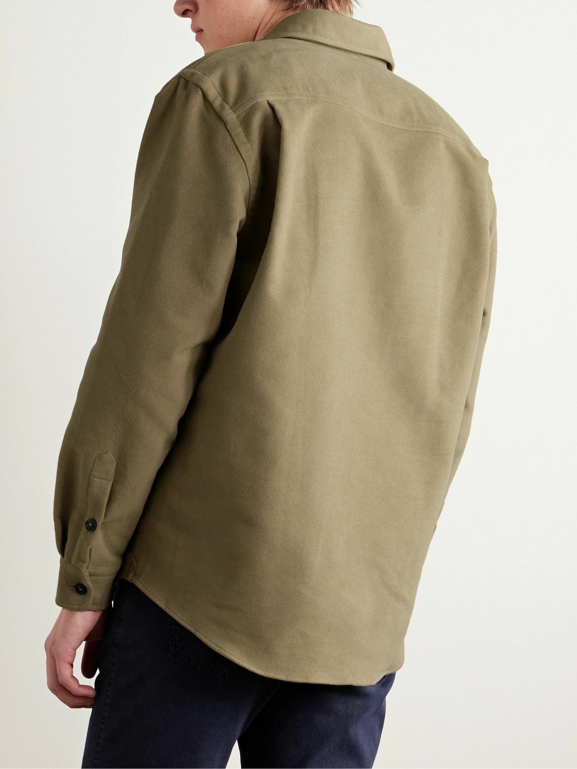 Purdey - Cotton-Moleskin Overshirt - Green