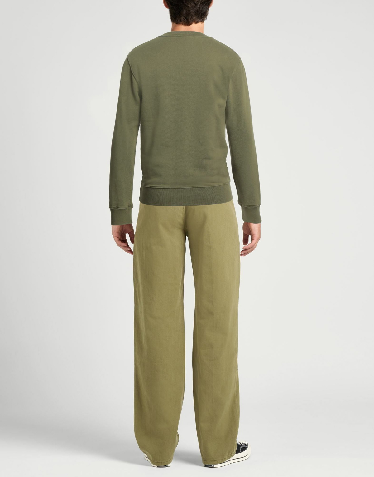 Maison Kitsuné Mens Sweatshirt Military in Green