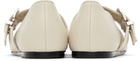 Le Monde Beryl Off-White Claudia Ballerina Flats