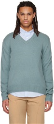 Vince Blue V-Neck Sweater