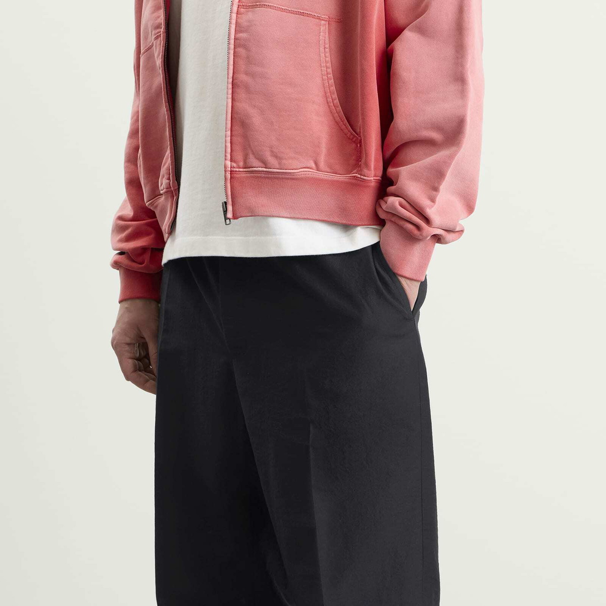 Maison Margiela Men's Drawstring Trousers in Dark Blue