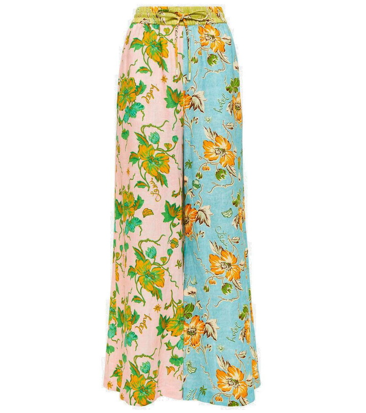 Photo: Alémais Floral linen wide-leg pants