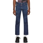 Dsquared2 Blue Cropped Flare Jeans