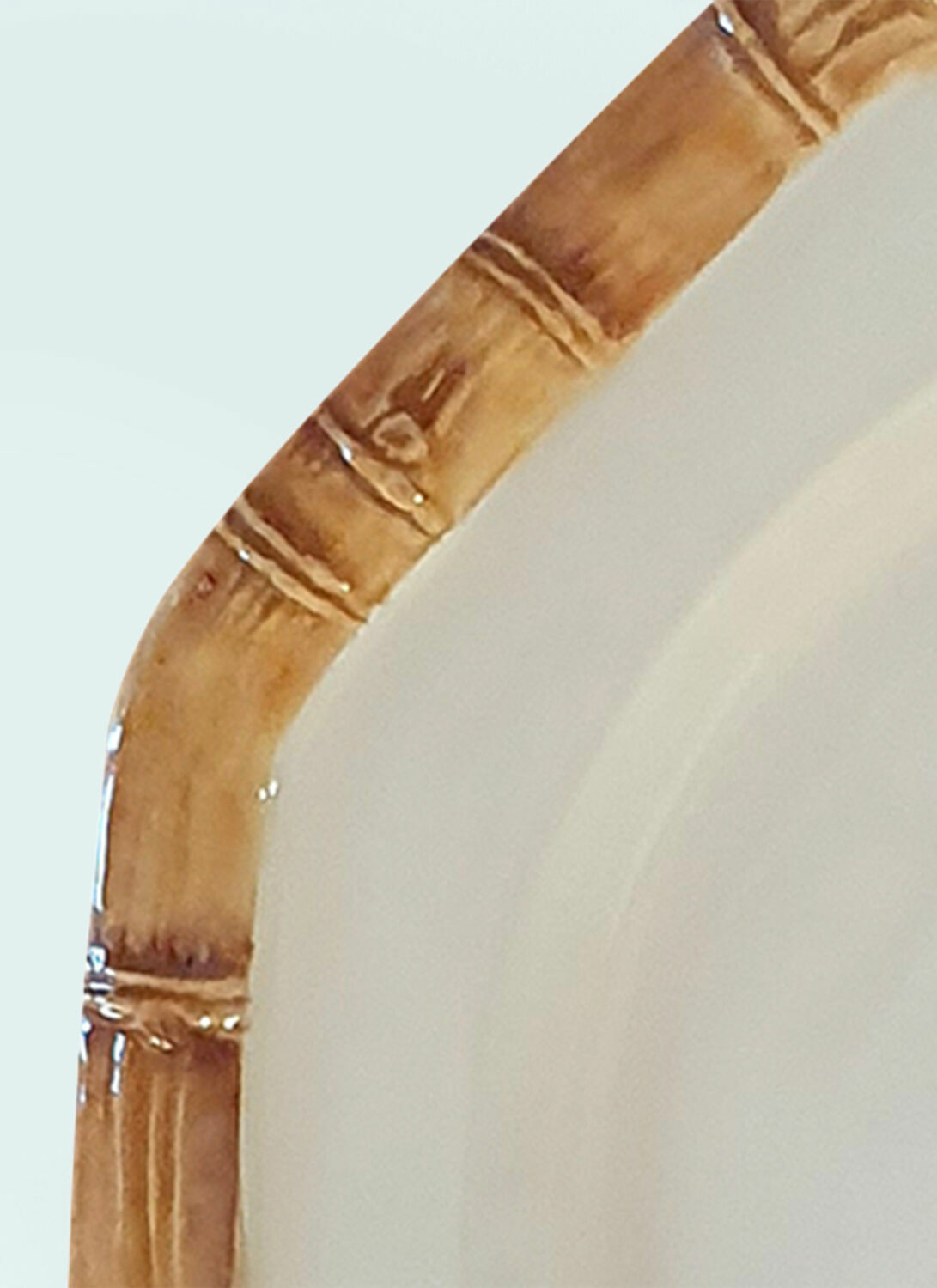 Les-Ottomans Set Of Two Bamboo Presentation Plates
