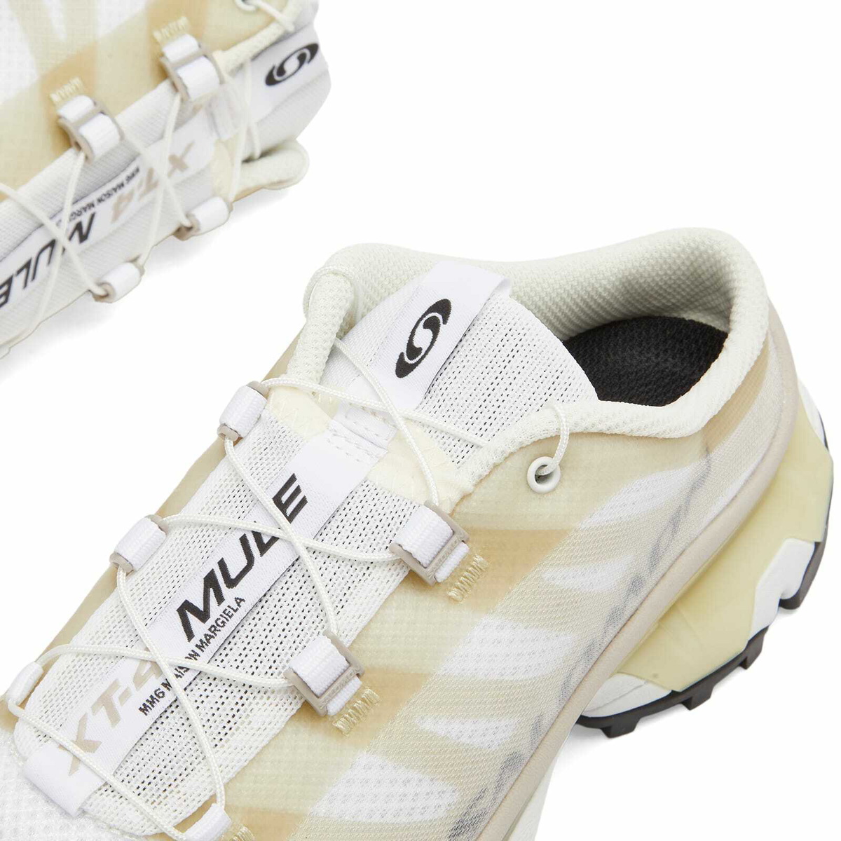 MM6 Maison Margiela Women's x Salomon XT Mule 4 Sneaker in White/Green Haz/Silver