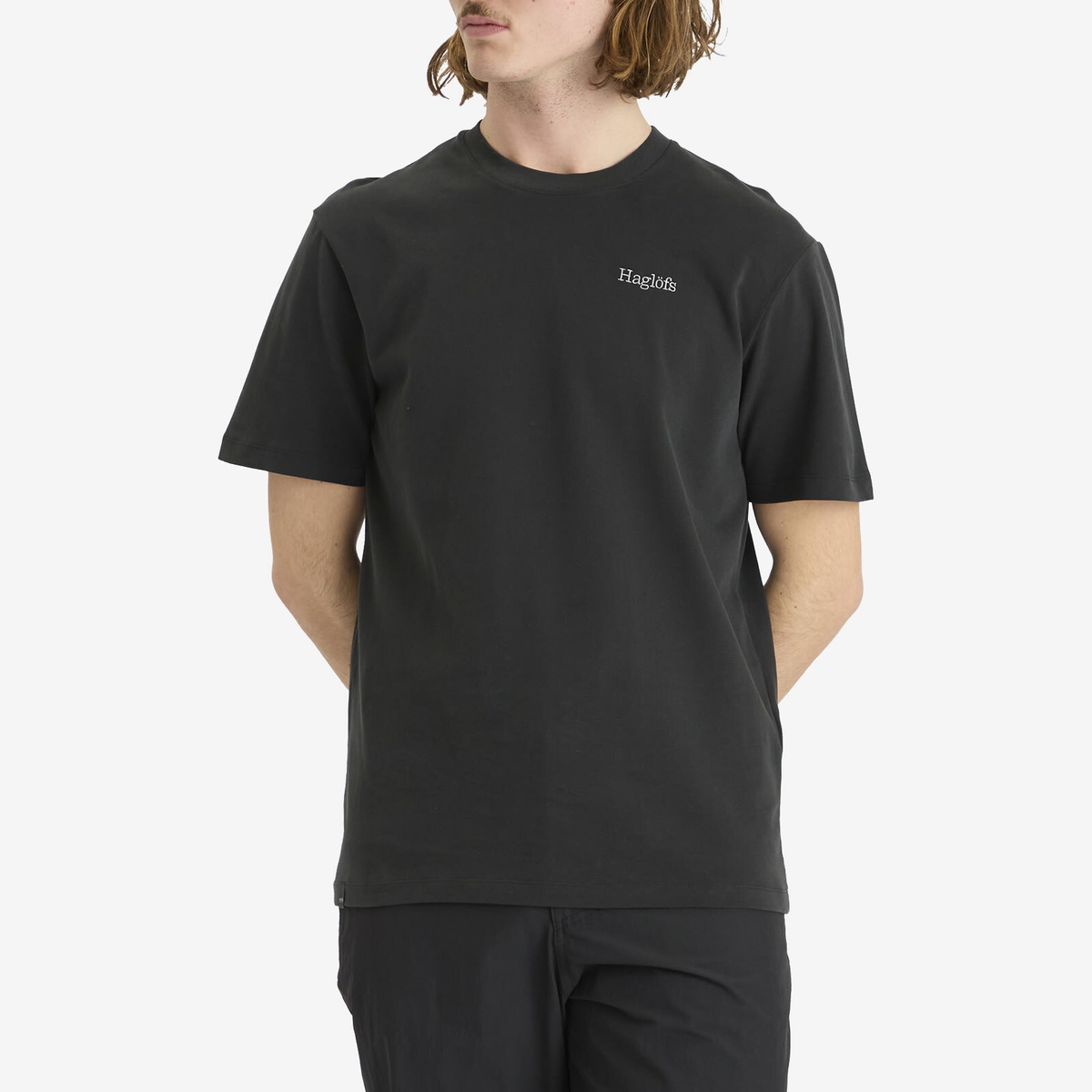 Haglöfs Men's Logo T-Shirt in True Black
